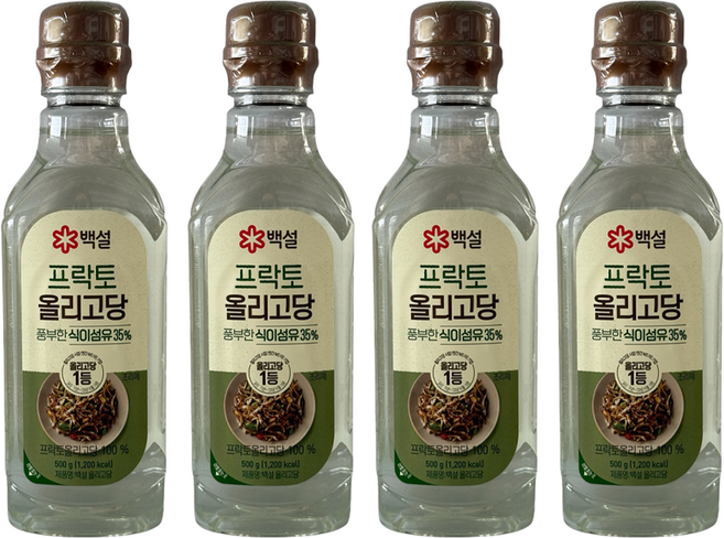 백설 프락토 올리고당, 4개, 500ml