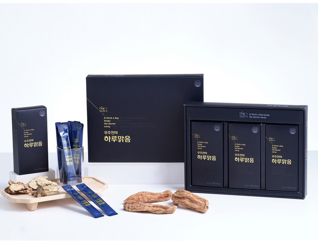 (사은품증정)건강식품 전문 제조 기업(주)포렘/내 몸을 위한 건강 시크릿/무주천마 하루맑음 12g x 30포+도라지청 굿 데이 12ml x 30스틱 증정