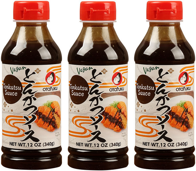 오타후쿠 돈까스 소스 비건 스테이크 바베큐 닭꼬치 일본 소스 340g 3개