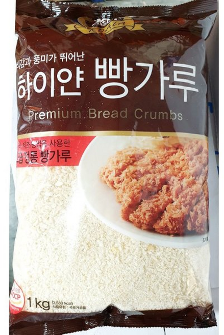 하이얀빵가루(코알라 ) 업소용 정통 돈까스 튀김 옷, 1kg, 1개