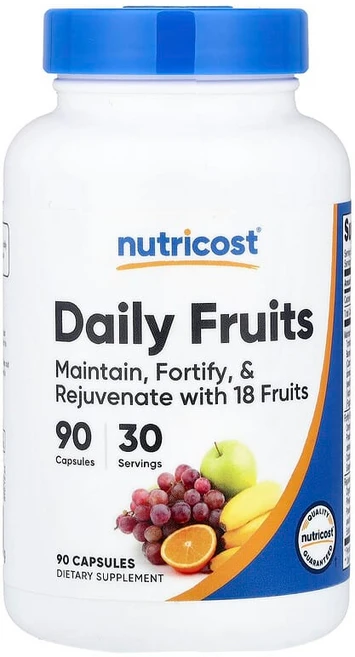 Nutricost Daily Fruits 캡슐 90정 NCS-57542, 1 - 쿠팡