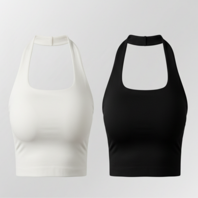 1+1 여성 캡내장 나시 요가복 상의 필라테스 나시 브라탑