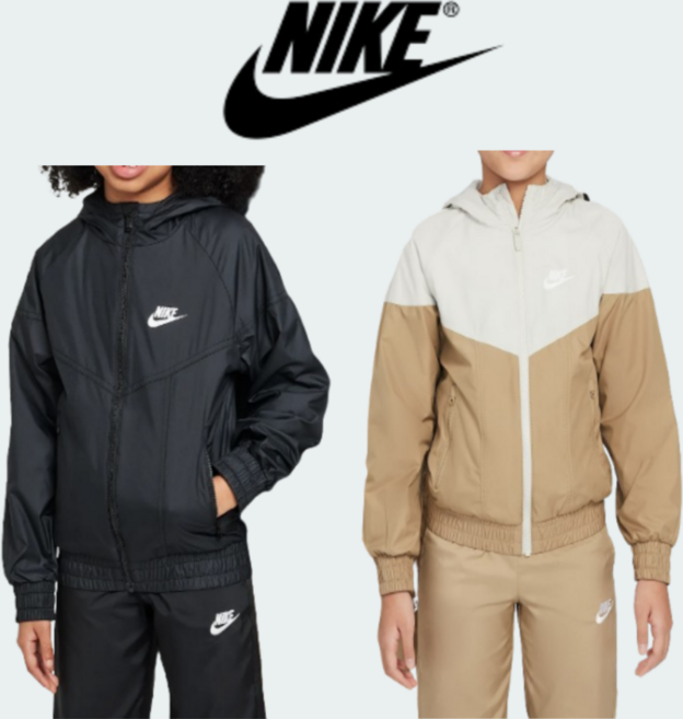 매장정품 나이키 바람막이 주니어 후드 집업 자켓 어린이 초등학생 아동 윈드러너 간절기 점퍼