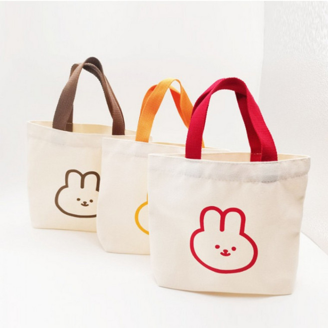 프렌즈 미니 캔버스 토트백 런치 도시락 가방 아동