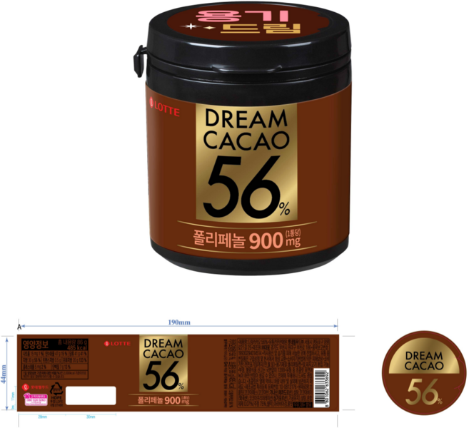롯데제과 드림카카오 56% 86g x5개, 5개