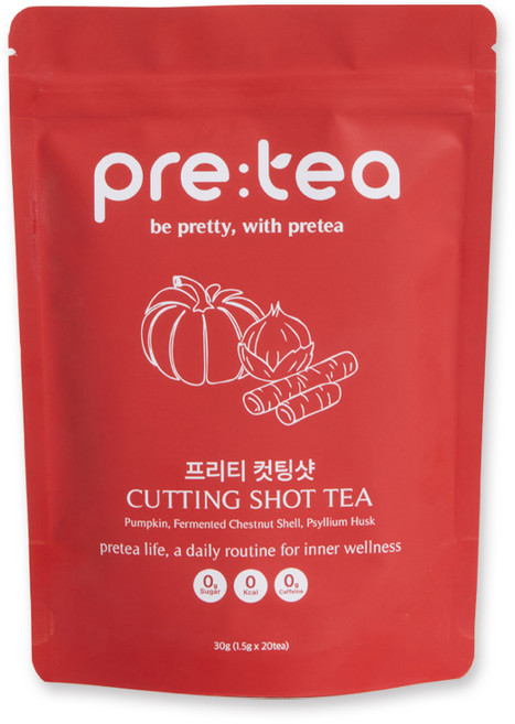 프리티 호박수 컷팅샷 버닝티 탄수화물 컷팅 케어 체지방 특허배합, 1개, 20개입, 1.5g