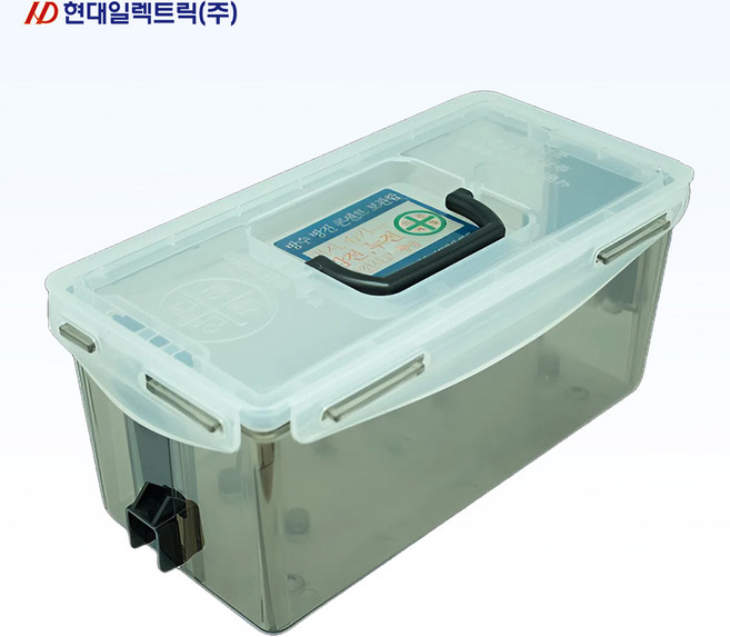 타로시 현대일렉트릭 캠핑 방수방진 멀티탭 보관함 케이스 플라스틱박스, 1개