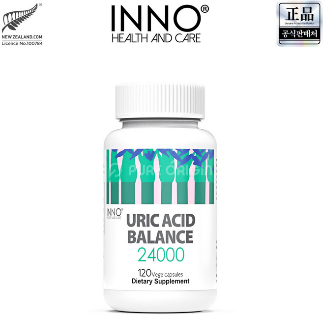 Inno Uric Acid Balance 이노 요산 밸런스 24000mg 120베지캡슐, 120정, 1개