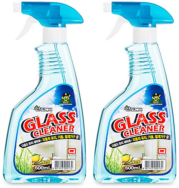 산도깨비 유리세정제, 600ml, 2개