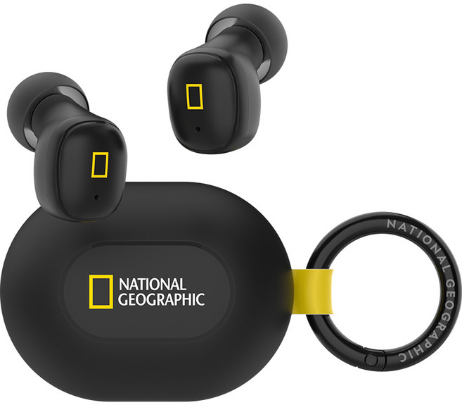 내셔널지오그래픽 무선 블루투스 이어폰 미니 NGM-TWEM 블랙 3.5시간 액티브노이즈캔슬링(ANC)