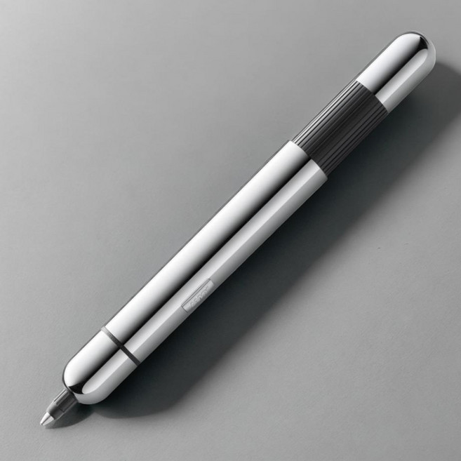 독일 라미 피코 크롬 포켓 휴대용 볼펜 클릭시 길이가 늘어나는 펜, 1개, 실버