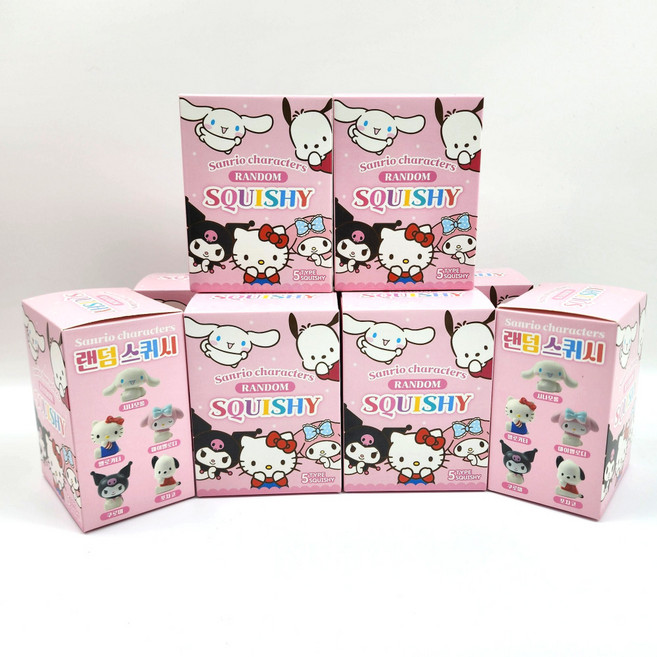 [무료배송/당일배송] 산리오 말랑이 피규어 랜덤 스퀴시 [엘리빅마켓], 1개