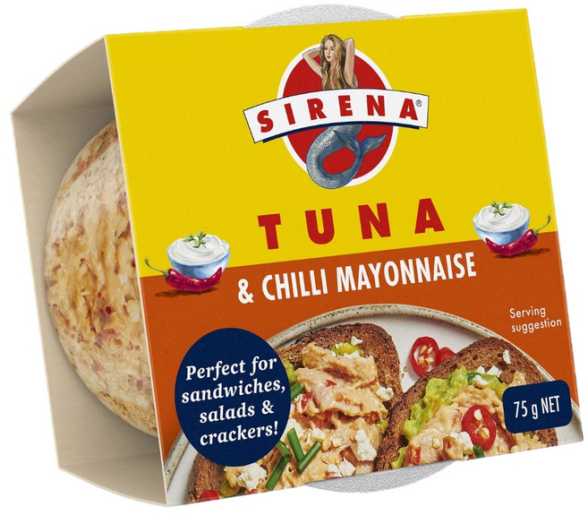 시레나 참치 칠리 마요네즈 스프레드 75g Sirena Snacking Tuna Chilli Mayonnaise, 1개