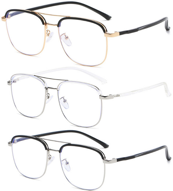투브릿지 반테 하금테 하은테 빅사이즈 반뿔테 반무테 메탈 패션 안경테 남자 여자