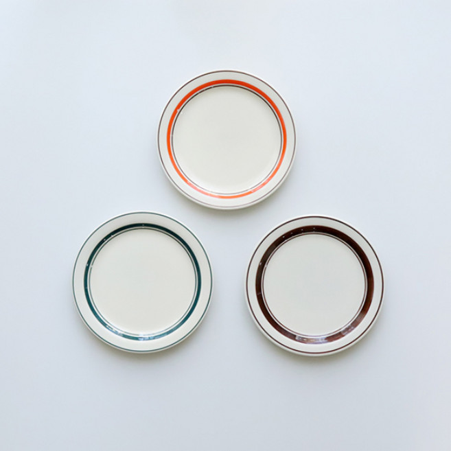 큐스토어 카네수즈 스노우 톤 시리즈 - 플레이트 접시 그릇 (3color_4size) 테이블웨어, 그린, 1개