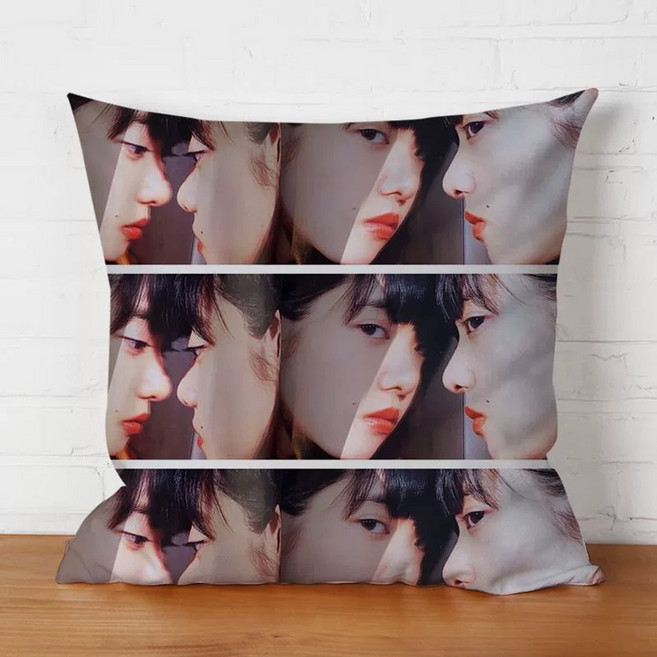 아이묭 사각쿠션 일러 그림 포스터 아이묭굿즈 앨범 키미로쿠 슌칸테키식스센스 쿠션 베개 누이 인형 뽀글이, 55X55cm, 13