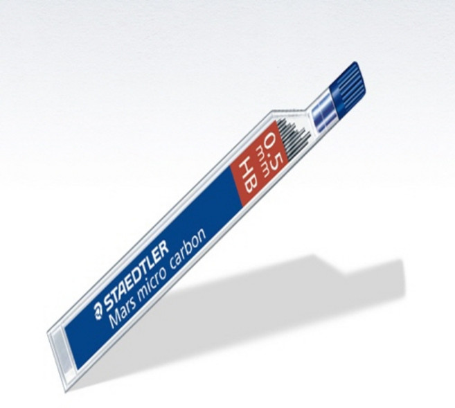아주문구 Mars micro carbon 250 스테들러 마스 샤프심, 12개, Mars® micro carbon 250 250 03    HB