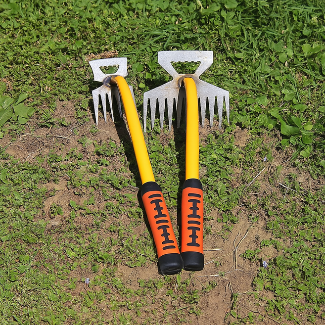 803랩 뿌리까지 뽑는 잡초 제거 호미, 1세트
