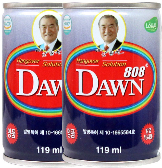 그래미 여명 808 숙취해소음료 119ml, 2개