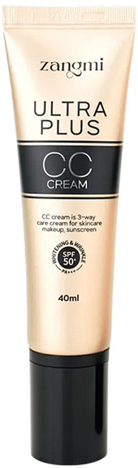 윤슬 짱미 울트라플러스 씨씨크림 SPF50+ PA+++ zangmi CC크림 파데프리 모공 커버크림 톤보정 베이스, 1개, 40ml, 21호