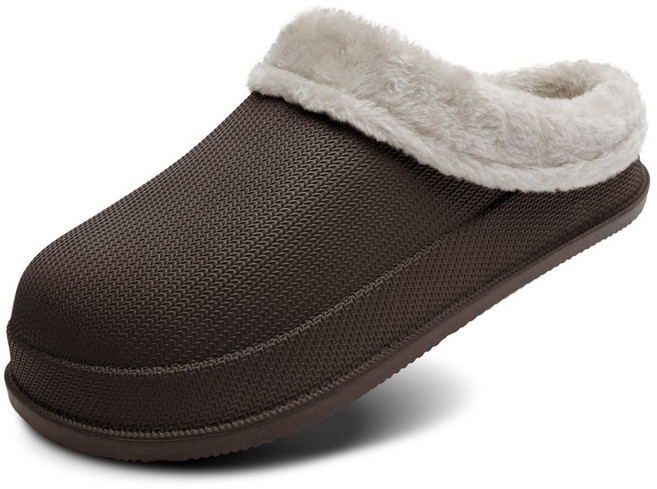 SNRD 남성용 EVA 털 방한 슬리퍼 SN279