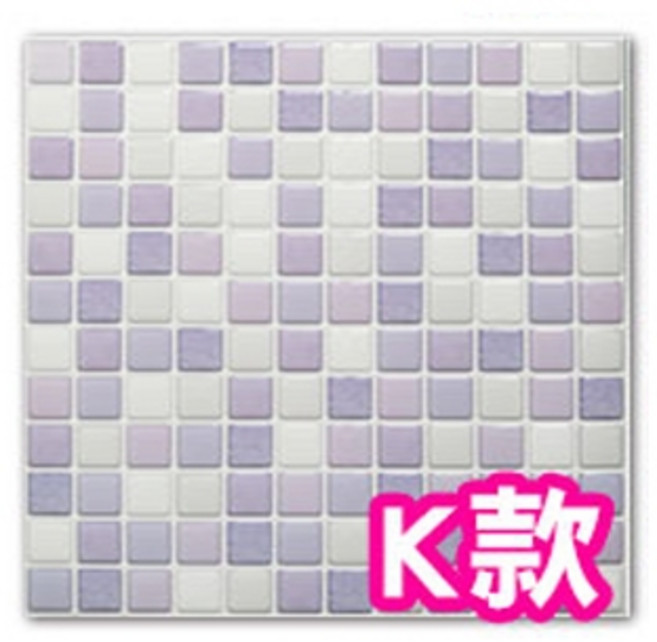 3D立體馬賽克壁貼 水晶滴膠自黏牆貼 廚房浴室裝飾, 1個, K款, K款