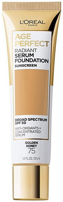 L'Oreal 파리 에이지 퍼펙트 래디언트 세럼 파운데이션 SPF 50 누드 베이지 1oz, 070 Sand
