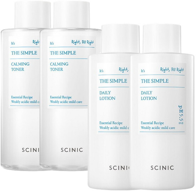 싸이닉 더 심플 로션 260ml 2개 + 토너 300ml 2개