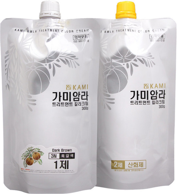가미암라 트리트먼트 칼라크림 300g, 7N 밝은갈색, 1개