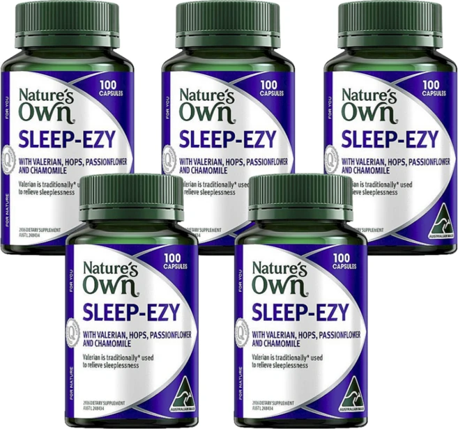 호주 네이셔츠온 슬립 이지 Nature's Own Sleep Ezy, 5개, 100정 - 쿠팡