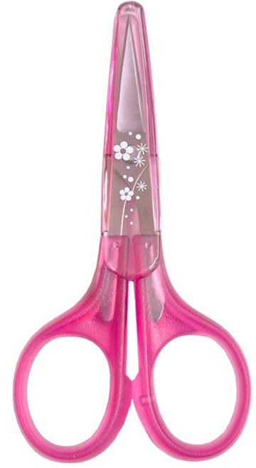 대만 미니 퀼팅가위 미니가위 자수가위 캡가위 100mm 2색상, 1개, 핑크