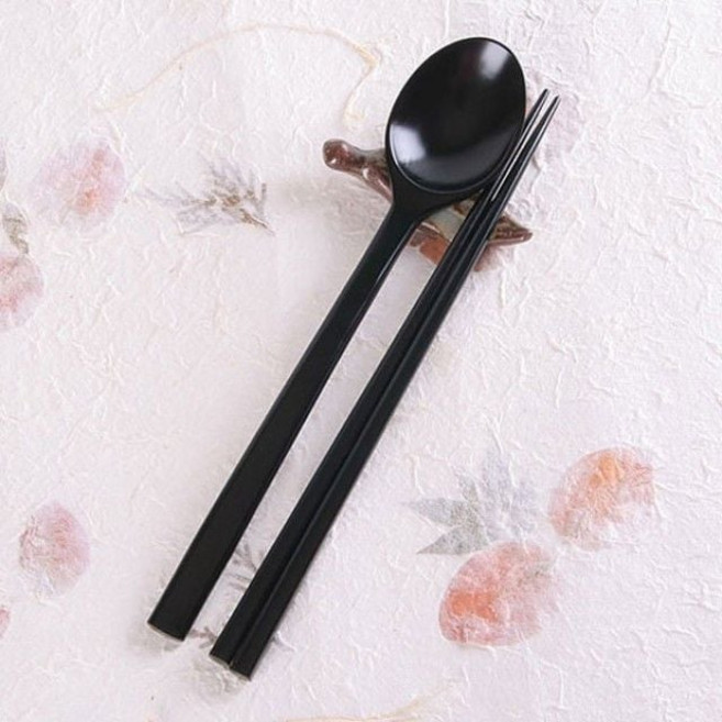 국산블랙 천연옻칠 수저세트 ssu+8695ny