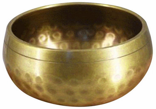 청동 명상 그릇 티베트 노래 그릇 세트 치유와 마음 챙김을 위해 손으로 만들어진 명상 소리 그릇, 노란색