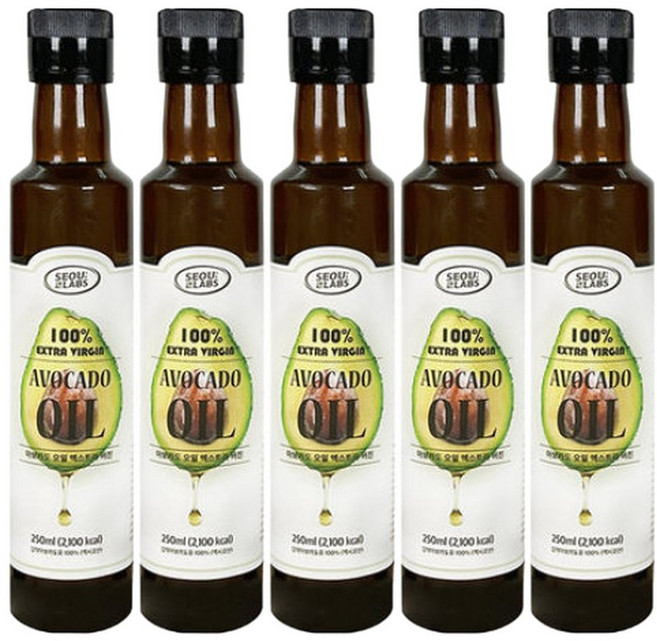 서울랩스 아보카도 오일 엑스트라 버진 250ml x 5병, 5개