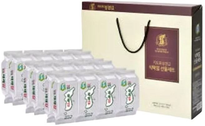 온라인식탁김 선물세트(재래 식탁김 4g 8봉x3개) 성경김 바삭한 고소한 신선한기름 먹기편한 팬트리, 3개