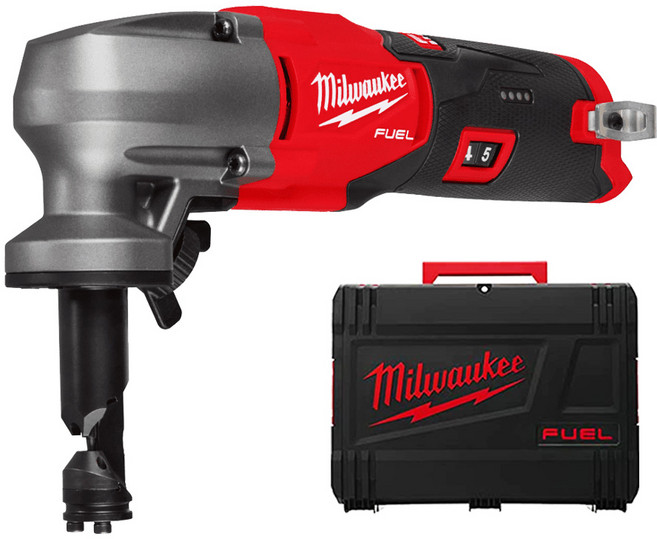 밀워키 12V FUEL 무선 충전 니블러 M12 FNB16-0X 베어툴 케이스포함 펀치다이 먼지주머니 장착, 1개