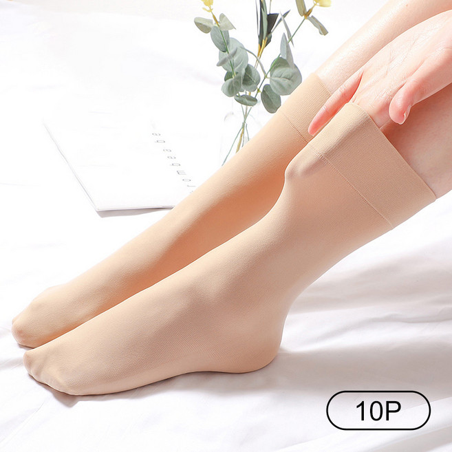 가을겨울 보온 부드러운 비침없는 데일리 발목 숏 실크 양말