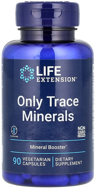 라이프익스텐션 온리 트레이스 미네랄즈 미네랄 부스터 베지테리안 캡슐, 90정, 1개