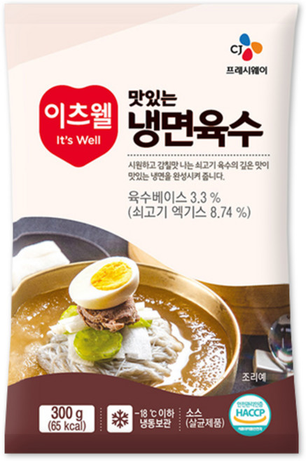 이츠웰 냉면육수 300g, 1개