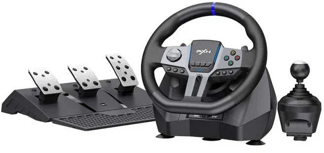 PXN V9 Gen2 레이싱 게임 스티어링 휠 900도 맞춤형 컨트롤러 자동차 비디오 PS4 PC 스위치 홀 선물, 01 PXN V9 Gen2