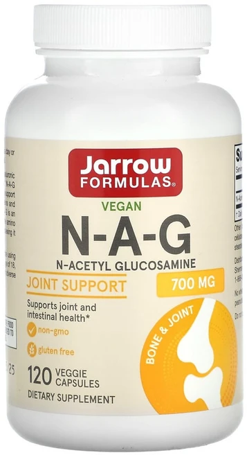 자로우포뮬러스 NAG 700mg N-아세틸-D-글루코사민 식물성 캡슐 120정, 1개 - 쿠팡