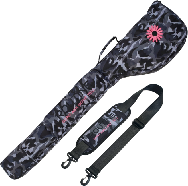 루틴골프 데이지카모 골프 하프백 하프주머니, 핑크