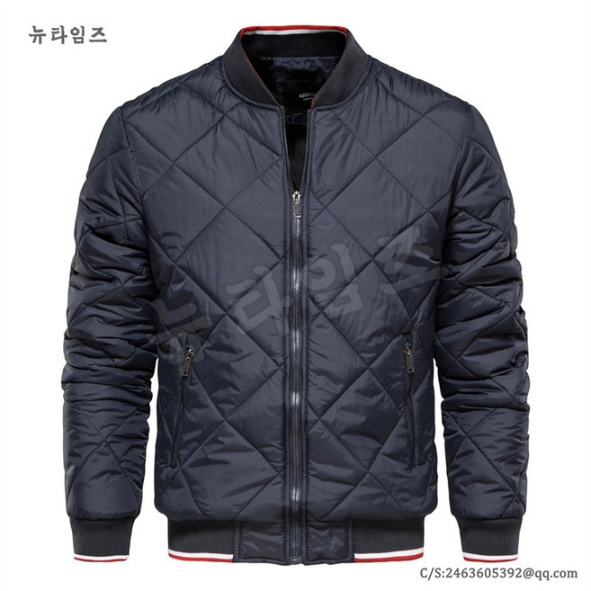 바람막이 항공 자켓 4호 남자 추동 패딩 블루종 점퍼 YD 뉴타임즈 C088I208