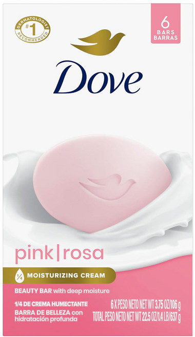 도브 모이스처라이징 뷰티 바 핑크 6개입, 106g, 6개