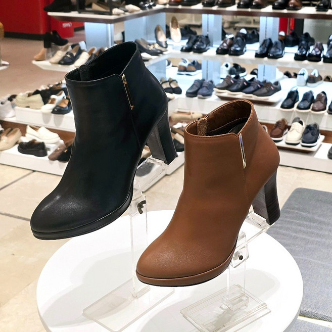 탠디by미셸 여성 가죽 골드링장식 가보시 기모 9cm 앵클부츠 (11P7512N)