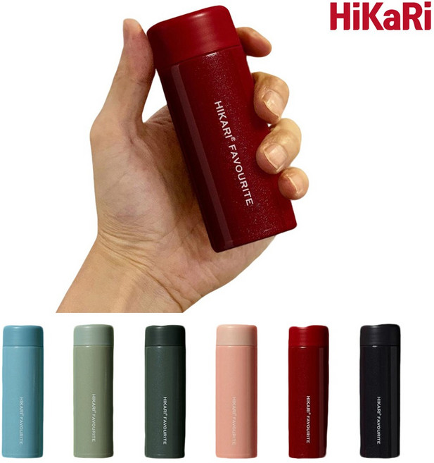 히카리 미니 텀블러 소형 120ml 150ml 보온 보냉 스텐 보냉병, 히카리 레드, 1개