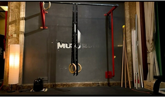 우드 짐링 크로스핏 철봉링 맨몸운동 머슬업, 1세트, 블랙32mm