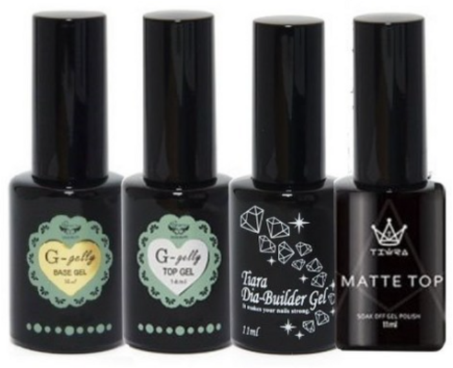 (제이뷰티) 지젤리 베이스젤14ml 1개 +크레이지 탑젤 14ml 1개, 지젤리 베이스14ml+ 크레이지 탑젤14ml(띡)