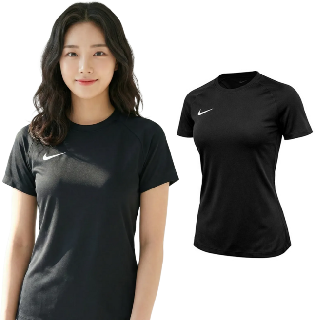 나이키 여성 드라이핏 라운드넥 반팔 티셔츠 기능성 트레이닝 운동복