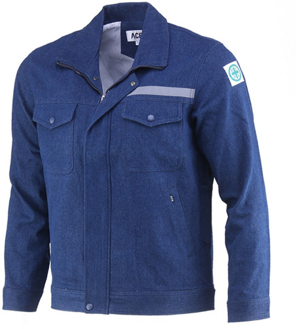 에이스 유니폼 정성몰 A15 청작업복 근무복 용접복 남자 봄 가을 춘추 작업복 현장 상의 하의 용접 노가다